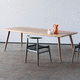 mesa de comedor contemporánea / de iroko / de madera / con base de iroko