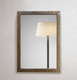 espejo de pared / contemporáneo / rectangular / de latón