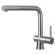 grifo monomando de repisa / de acero inoxidable / para cocina / con 1 orificio