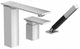 grifo monomando para ducha / para bañera / de repisa / de metal cromado