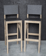 silla de bar contemporánea / de interior / de linóleo / con base de roble