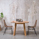 mesa de comedor contemporánea / de roble / con base de roble / rectangular