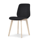 silla de comedor de diseño escandinavo / de interior / de tejido / de material laminado