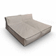 sillón pera contemporáneo / Sunbrella® / de poliestireno expandido EPS / impermeable