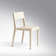 silla contemporánea / de roble / de madera maciza / de fresno