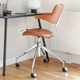 silla de oficina contemporánea / de interior / de tejido / de cuero