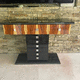 consola Art Deco / de palo de rosa / con base de palo rosa / rectangular