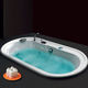 bañera ovalada / de metacrilato / blanca