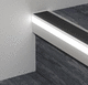 mamperlán de caucho / de aluminio / con perfil de iluminación LED / antideslizante