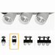 iluminación de carril LED / cilíndrica / de metal / para la industria agroalimentaria
