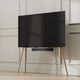 soporte para TV de pie contemporáneo / de abedul / para uso residencial / 200 x 200
