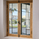 ventana de madera / de guillotina / con vidrio doble / de 2 batientes
