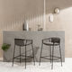 silla de bar contemporánea / de jardín / de interior / de tejido
