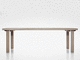 mesa de comedor contemporánea / de contrachapado / de abedul / con base de roble