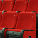 butaca de auditorio contemporáneo / de tejido / de acero / plegable
