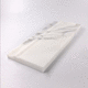 rodapié blanco / de mármol / rectangular / decorativo
