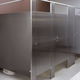 cabina sanitaria para ducha / de acero inoxidable / para edificio público