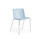 silla de visita contemporánea / de interior / de plástico / tapizada