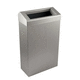 cubo de basura de baño / en isla / de pared / de acero inoxidable cepillado