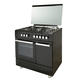 cocina con horno de gas / 4 fuegos / 1 horno / de hierro fundido