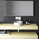 lavabo sobre mueble / de cerámica / a medida / coloreado