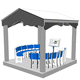 casa de juegos para parque infantil / resistente al agua / de suelo