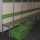 banco de vestuario contemporáneo / aluminio / de HPL / laminado