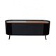 mueble de televisión contemporáneo / con 2 puertas / con iluminación integrada / de roble