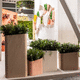 jardinera de fibra de poliéster / modular / hecha a mano / 100 % reciclable
