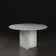 mesa contemporánea / de cerámica / con base de cerámica / rectangular