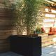 jardinera de fibra de vidrio / rectangular / contemporánea / para espacio público