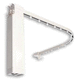 barra para cortina con batería recargable / de aluminio / para montaje en techo / motorizada