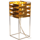 lámpara de mesa / de cobre / de oro / contemporánea