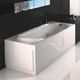bañera independiente / de madera / de fibra acrílica / hidromasaje
