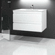 mueble de lavabo suspendido / MDF / de cerámica / contemporáneo