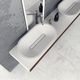 lavabo sobre mueble / de mineral compuesto / ovalado / contemporáneo