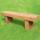 banco público contemporáneo / de madera / ecoetiqueta FSC / sostenible