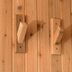 percha contemporánea / de madera / individual