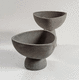 cuenco de piedra reconstituida / contemporáneo / hecho a mano