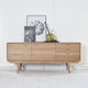aparador contemporáneo / de roble / de nogal / de madera maciza