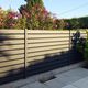 valla con paneles / de jardín / de aluminio lacado / recta