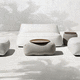 sofá contemporáneo / de jardín / de tejido / beis