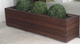 jardinera de madera compuesta / rectangular / contemporánea / para el sector profesional