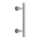 manillón para puerta de cristal / de acero inoxidable pulido / contemporáneo / para uso residencial