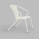 silla contemporánea / para terraza / para balcón / de metal