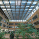 techo de vidrio fijo / con estructura de acero / estructura de aluminio / transparente