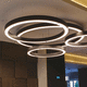 luminaria suspendida / montada en superficie / LED / redonda