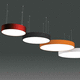 luminaria suspendida / montada en superficie / LED / redonda
