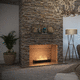 chimenea de bioetanol / encastrable / adosada / Cara única