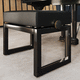 taburete piano contemporáneo / de cuero / de madera lacada brillante / de haya